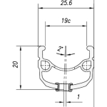 Mach Mach 1 Ratas Mach1 260 28" - 622x19C H&otilde;bedane 36H ZigZag silmadega V8.4