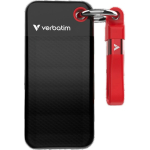 Verbatim Pocket SSD 128GB USB-C 3.2 gen.2 musta-punane 32434