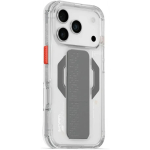 Skinarma Haxa korpus iPhone 17 Pro-le, magnetilise laadimise ja stendiga hoidikuga, l&auml;bipaistev