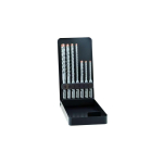 Drill Drill Alpen SDS-plus Force X KM Perforator Bit Set Metal Case (7-Piece Set, 4 Cutting Edges, Diameter 5.0 - 12.0 mm), Silver