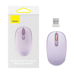Wireless Wireless mouse Baseus F01B Tri-mode 2.4G BT 5.0 1600 DPI (purple)