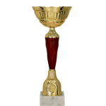 Detail Detail Gold and burgundy metal cup
