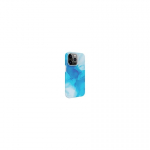 Evelatus Apple iPhone 15 Pro Max Premium Silicone case Customized Print Blue