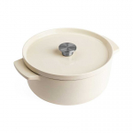 KitchenAid garnek żeliwny 5,2L Almond Creamy