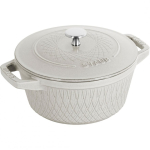 Staub Staub &uuml;mmargune malmpott - 4 l, valge tr&uuml;hvel