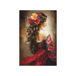 luca luca S Petit Point set "Spanish girl" 19x28cm SG702