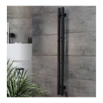 Navin Electric towel dryer Siluet Quadro 90*1200 Sensor right black 12-234053-0912