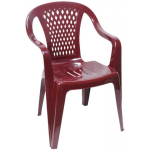 Garden Garden chair plastic Diamond burgundy OŁER