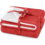 AmeliaHome Blanket SHLEEPY, 170X210 cm, color: red