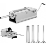 Royal Royal Catering Filler, manual sausage stuffer, horizontal, 5 l + 4 funnels