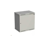 Solarix wall cabinet SENSA 12U 400mm, metal doors, RAL 7035 SENSA-12U-64-21-G