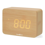 Nedis digitaalne raadiokell puidust CLDK2008BN (5412810473991)