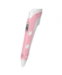 Riff Fantasy 3D Pen Printing Pen with LCD for Kids with 1.75mm ABS/PLA Fillament wire AC Powered Pink