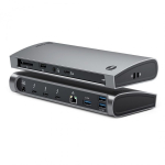 ALOGIC TB4D3TB s&uuml;learvuti dokk ja pordireplikaator Juhtmega &uuml;hendatud Thunderbolt 4 Must