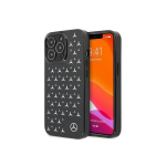 Case Case Mercedes AMG AMHCP13LOSDBK iPhone 13 Pro / 13 6.1" black/black hardcase Leather Curved Lines