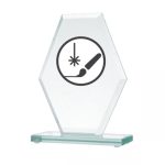 Detail Detail Engraved glass trophy + paint filler