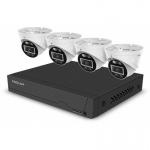 Splitter Splitter Foscam FN9108E-T4-2T Video-&Uuml;berwachungssystem Wei&szlig; 4x 3K PoE Dome Camera, 1x 8-Kanal NVR