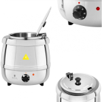 Royal Royal Catering Electric kociołek garnek do zupy 10 l steel