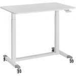 Spacetronik Buddy 04 adjustable table on wheels, white