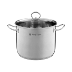 Tall Tall pot in stainless steel with a lid Acero 36 cm 25 l AMBITION