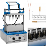 Royal Royal Catering Waffle baking machine - 100-120 units/hour, 47 x 112 mm