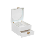 Wild Romance jewelry box 2 drawers 20 x 19.5 x 13.5 cm white MDF