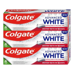 Colgate Advanced Baltas K&uuml;psetussooda & Vulkaaniline Tuha Trio Valgendav Hambapasta 3 x 75 ml 75ml hambavalgendamiseks