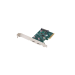 Lanberg PCI-Express X1 Card to 2X USB-C 3.2 GEN 2X1 Low profile