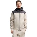 Meeste Meeste sweatpuser Puma Tech Material Mix Full-Zip Hoodie beež 694490 82 (XL)