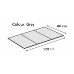 FLAMINGO FLMG jahutav tekk loomadele "FRESK DROP GREY" XXL 120x80