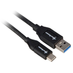 Sharkoon USB 3.1 A-C kaabel must 0.5m