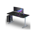ULTRADESK QUEST m&auml;ngulaud, 140x70cm, 72-120cm, hall-must