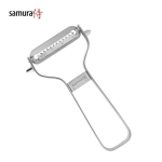 Samura Sharp & Effortless Metal Vegetable Peeler with Julienne 61mm blade from Japan steel Silver