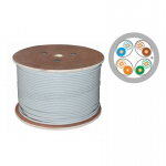 Alantec KIF6ALSOH500D v&otilde;rgukaabel Valge 500 m Cat6a U/FTP (STP)