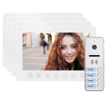 Orno 4 family video intercom set, deaf, color, LCD 7 ", OSD menu, gate control, white MULTI4