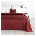 Eurofirany DESIGN 91 BONI / 5 Bedspread with quilt motif printed by hot pressing technique, 220X240 cm, color: brick Bedspread