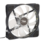 Akyga AW-12D-LED arvuti jahutuss&uuml;steem Arvuti korpus Ventilaator 12 cm Must