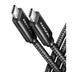 Axagon BUCM4X-CM10AB USB-kaabel USB4 Gen 3x2 1 m USB C Must