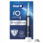 Oral-B iO 3 Matte T&auml;iskasvanud Vibreeriv hambahari Must, Valge