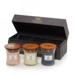 WoodWick Mini Jar Floral Giftset vahak&uuml;&uuml;nal Silinder Lilleline Mitmev&auml;rviline 3 tk