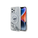 Case Case Karl Lagerfeld KLHMP12MLGCHSGH iPhone 12/12 Pro 6.1" hardcase transparent Liquid Glitter Choupette Head Magsafe