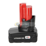 The The battery Ahlio 10.8/12 V 4.0 Ah Li-ion is suitable for Milwaukee tools