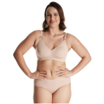 MOMCOZY SEAMLESS PREGNANT AND NURSING BRA FLORAL YN46, OYSTER PINK, SIZE L