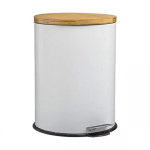 Trash Trash can 5five Simply Smart Baltik White 30 L Metal