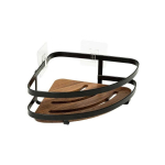 5five 5five Simply Smart Corner shower shelf without drilling BLACKACIA, 25 x 19.5 x 7 cm