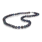 Jwl Jwl Luxury Pearls Necklace with real metallic blue pearls JL0265
