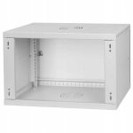 LEXI-Net LEXI-Net 19" wall cabinet Basic 6U 520x450, metal doors, without back, foldable, gray