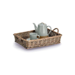Zeller Wicker tray with handles, 41 x 30 cm