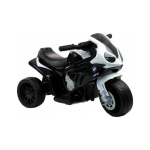 Lean Lean Cars Three-Wheeled Electric Motorcycle for Kids L-Toys BMW S1000RR, Black