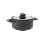 BergHOFF 3950593 supipott 4,4 l Must Alumiinium, Klaas, Silikoon